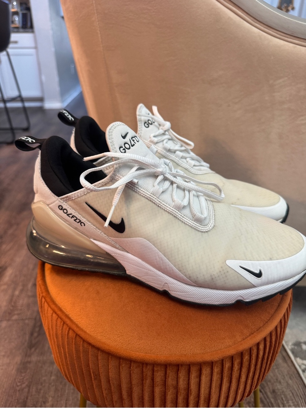 Nike Air Max 270 G Golf Shoes – White/Black – Men’s Size 10.5